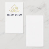 美しいサロン名刺 名刺 (正面/裏面)