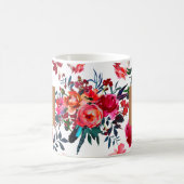 美しいサロン名glam銅水彩花 コーヒーマグカップ (中央)