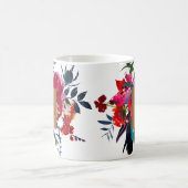 美しいサロン名glam銅水彩花 コーヒーマグカップ (中央)