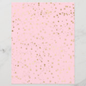 美しいサロン星模様のロゴ チラシ (裏面)