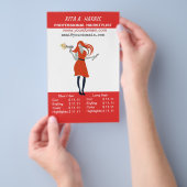 美しいサロン理容整髪料価格表 チラシ (ハンドル)