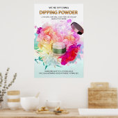 美しいサロン用浸漬粉末ポスター ポスター (キッチン)