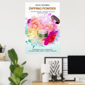 美しいサロン用浸漬粉末ポスター ポスター (ホームオフィス)