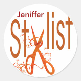 美しいサロン美容師はさみN花 ラウンドシール