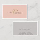 美しいサロン美容師フォトグラファー絹ラグジュアリー 名刺 (正面/裏面)