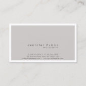 美しいサロン美容師フォトグラファー絹ラグジュアリー 名刺 (裏面)