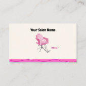 美しいサロン美容用パンチカード 名刺 (裏面)