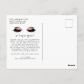 美しいサロン金ゴールドグリッターリオープニングCOVID19 ポストカード (裏面)