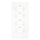 美しいサロン金ゴールドライトブルー円パターンメニュー ラックカード (裏面)