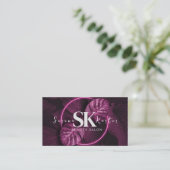 美しいサロン顔抽象芸術女性ミニマモダンリズム 名刺 (スタンド正面)