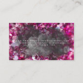 美しいサロン顔抽象芸術女性ミニマモダンリズム 名刺 (裏面)