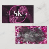 美しいサロン顔抽象芸術女性ミニマモダンリズム 名刺 (正面/裏面)