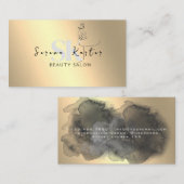 美しいサロン顔抽象芸術女性ミニマモダンリズム 名刺 (正面/裏面)