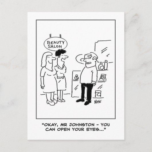 美しいサロン驚き ポストカード (正面)