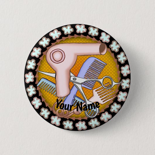 美しいサロン魔法ボタン 缶バッジ (正面)