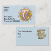 美しいサロン魔法名刺 予約カード (正面/裏面)