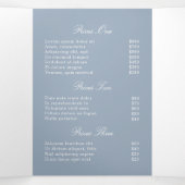 美しいサロン3折パンフレットエレガントフローラ 三つ折りカード (内部中)