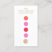 美しいサロン5パンチカスタマーロイヤリティ ロイヤリティカード (正面)