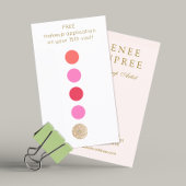 美しいサロン5パンチカスタマーロイヤリティ ロイヤリティカード