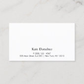 美しいサロン6パンチカスタマーロイヤリティカード ロイヤリティカード (裏面)