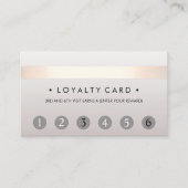 美しいサロン6パンチカスタマーロイヤリティカード ロイヤリティカード (正面)