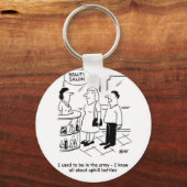 美しいサロン&アップヒルバトル。おもしろい キーホルダー (正面)