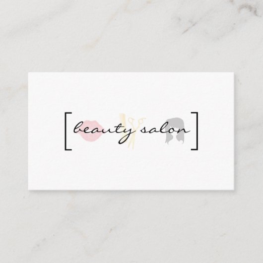 美しいサロン/アポイントメント 予約カード (正面)
