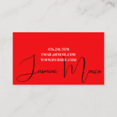 美しいサロン、エステティシャン、医療美学 名刺 (裏面)