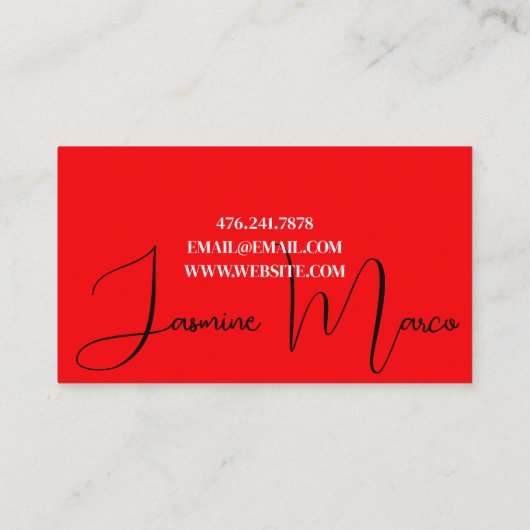 美しいサロン、エステティシャン、医療美学 名刺 (裏面)