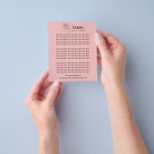 美しいサロン チラシ (手)