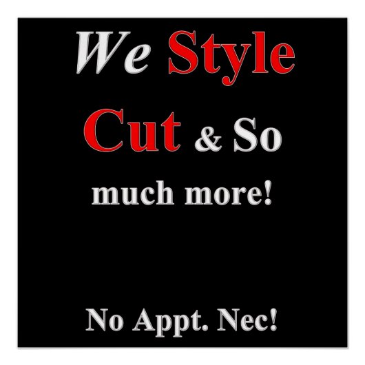 美しいサロン、ネイルサロン、バーバーショップポスター ポスター (正面)