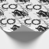 美しいサロン、バーバーショップラッピング紙 ラッピングペーパー (角)