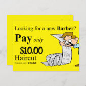 美しいサロン、バーバーショップ、ネイルサロン、はがき ポストカード (正面/裏面)