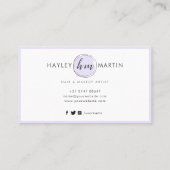 美しいサロン/ファッションデザカスタムイナのロゴ- ロイヤリティカード (裏面)