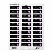 美しいサロン（プラム） ラベル (フルシート)