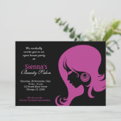 美しいサロン（プラム） 招待状 (スタンド正面)