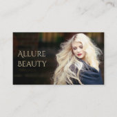 美しいサロン，ヘア，メイクアップ，スパ 名刺 (正面)