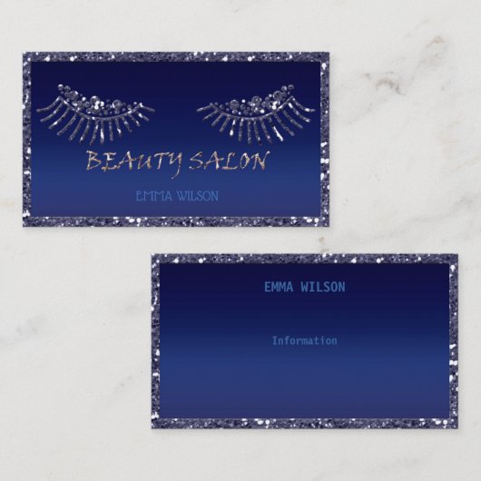 美しいサロン 名刺 (正面/裏面)