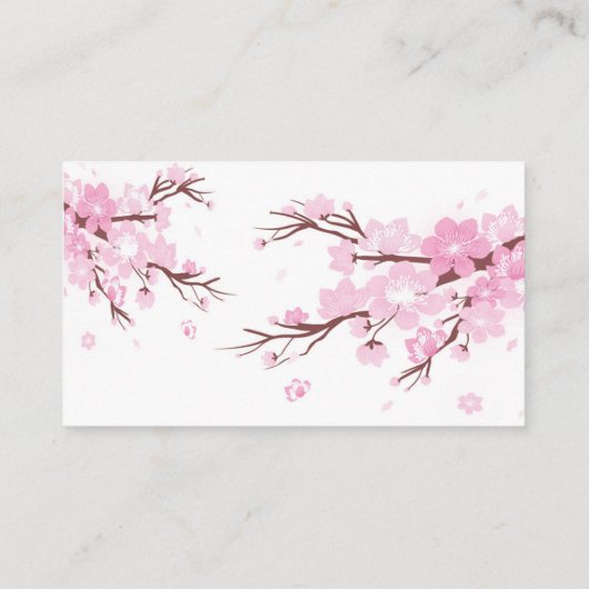 美しいサロン – 名刺 (裏面)