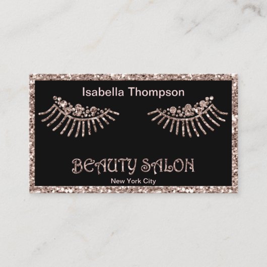 美しいサロン 名刺 (正面)