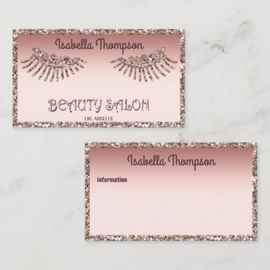 美しいサロン 名刺 (正面/裏面)