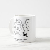 美しいサロン – 夫はギャンブルの価値があると言う コーヒーマグカップ (正面左)