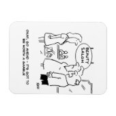 美しいサロン – 夫はギャンブルの価値があると言う マグネット (横)