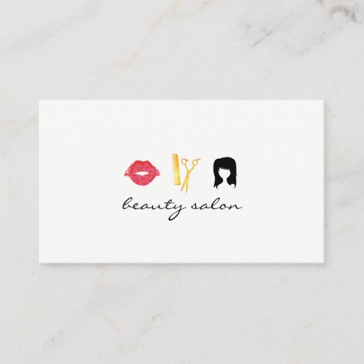 美しいサロン/小/アポイントメント 予約カード (正面)