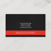 美しいサロン（火れんが） 名刺 (裏面)