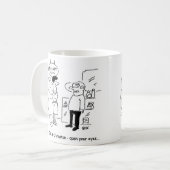 美しいサロン – 目を開く時間 コーヒーマグカップ (正面左)