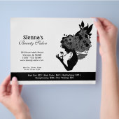 美しいサロン(黒) チラシ (手)