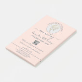 美しいサロンBe SafeロゴヘアドレッサーQRコード ポストイット (アングル)