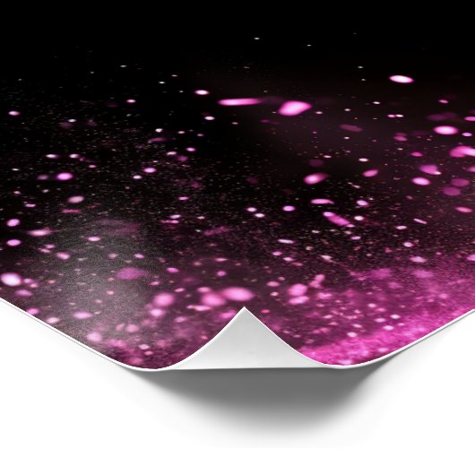 美しいサロンMUAヘアブラックネオンピンク価格表 ポスター (コーナー)