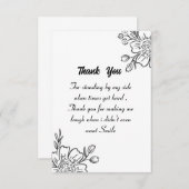 美しいサンキューカード サンキューカード (正面/裏面)